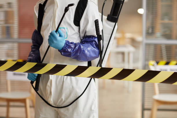 Professional Biohazard Cleanup technician working in Stamford, CT